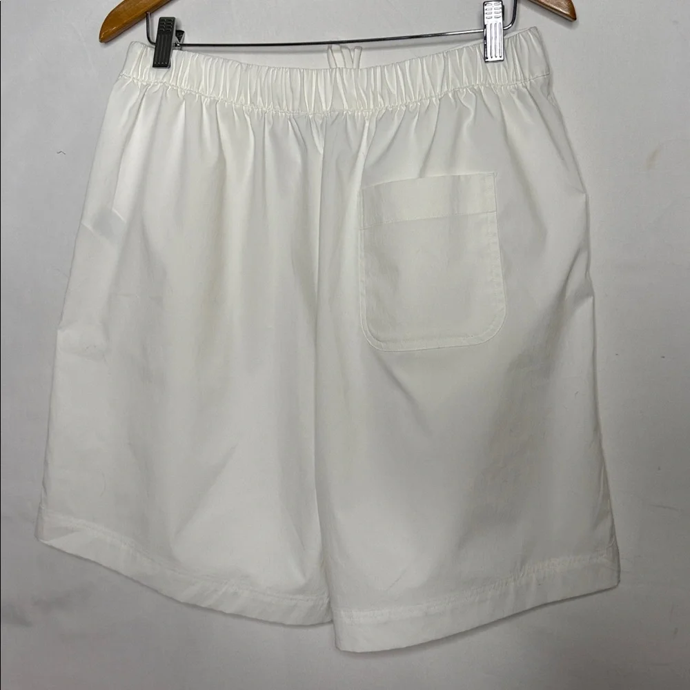 NWT Athleta drift poplin Bermuda pull on elastic waist UV 40% shorts sz M - Picture 6 of 7